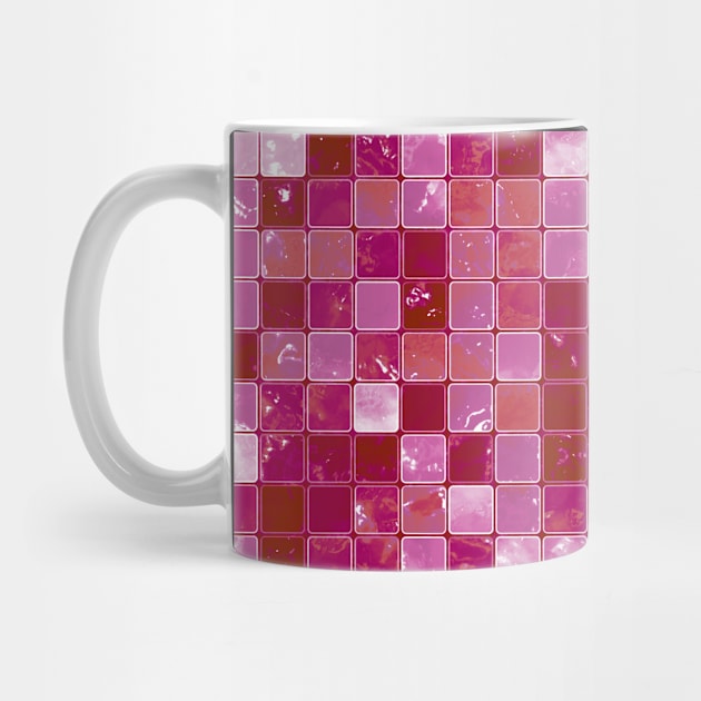 Lesbian Pride Glistening Square Tiles by VernenInk